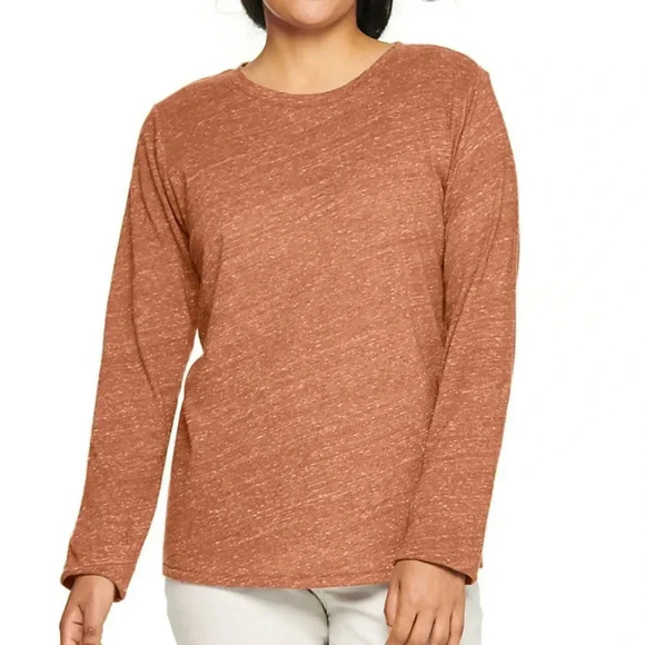 Long Sleeve Crewneck Tee Cinnamon X-Small - Picture 4 of 10